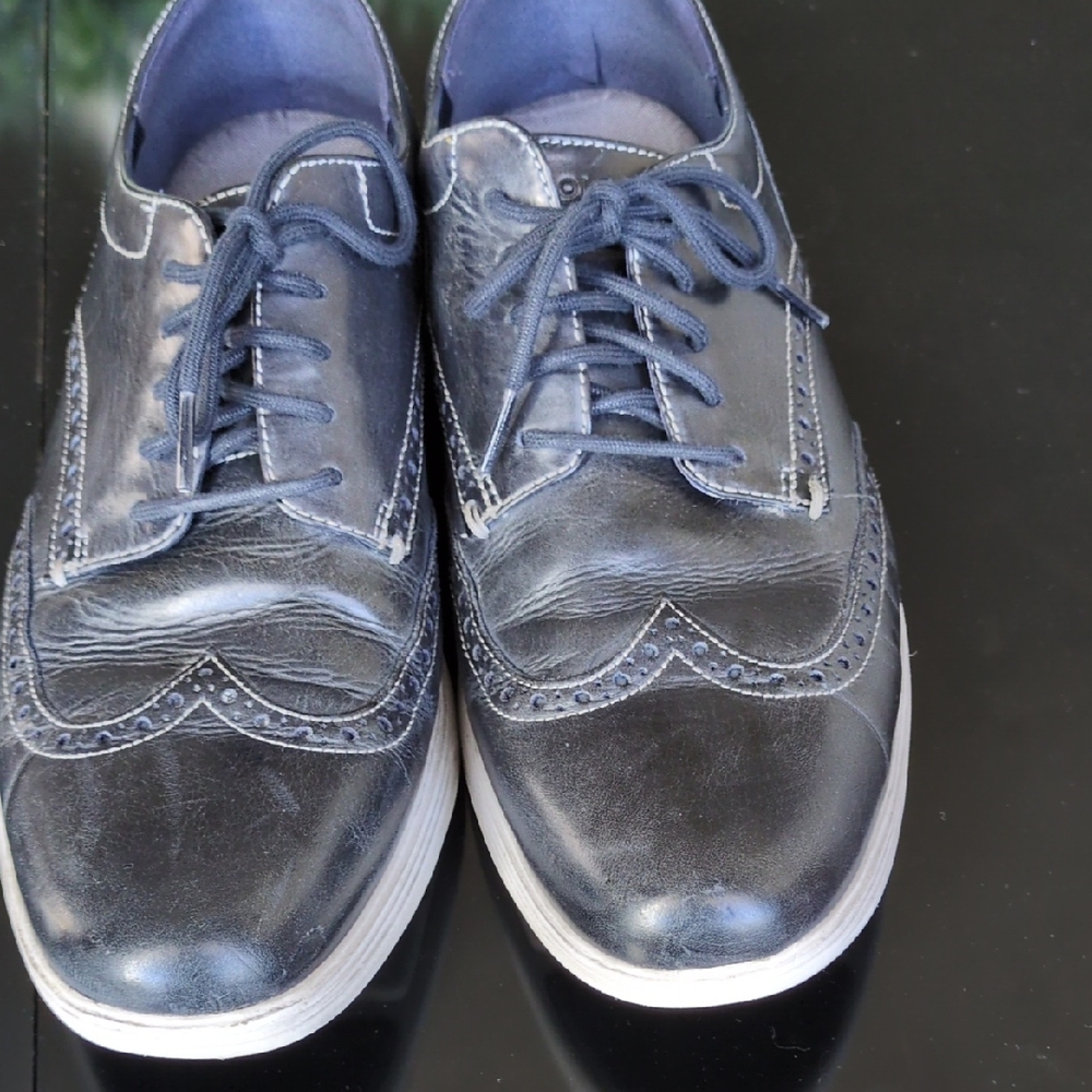 Cole Haan Dark Leather Wing Tip Oxfords